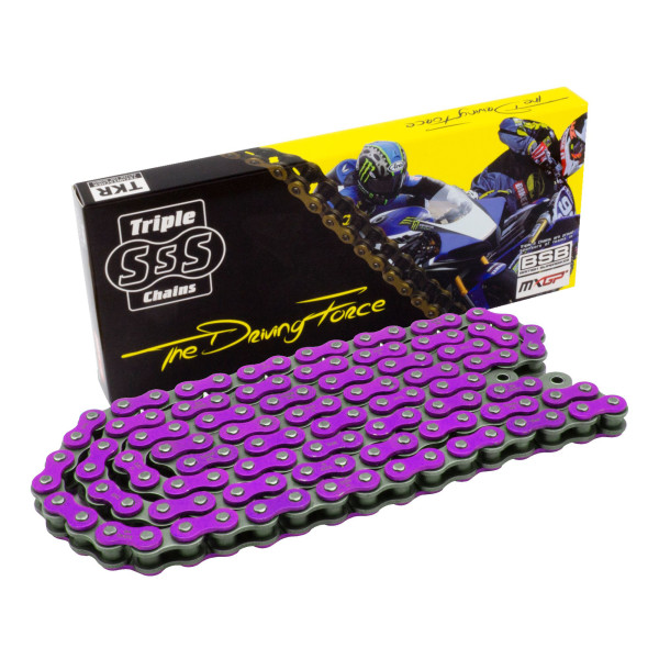 triple s Triple-s standard chain 420-114 link purple colour